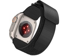 FORCELL F-DESIGN FA05 nylon apyrankė skirta Apple Watch 38 / 40 / 41 mm juodos spalvos