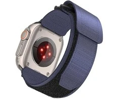 FORCELL F-DESIGN FA05 nylon apyrankė skirta Apple Watch 42 / 44 / 45 / 49 mm mėlynos spalvos