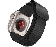 Dirželis ar Apple Watch Forcell F-Design FA05 rzep nailon 42 / 44 / 45 / 49 mm juoda