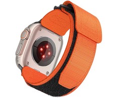 FORCELL F-DESIGN FA05 nylon apyrankė skirta Apple Watch 38 / 40 / 41 mm oranžinės spalvos