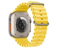 FORCELL F-DESIGN FA12 apyrankė skirta Apple Watch 42 / 44 / 45 / 49 mm geltonos spalvosw