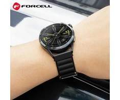 FORCELL F-DESIGN FS05 apyrankė skirta Samsung Watch 22 mm juodos spalvos