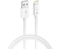USB A tipo laidas su „Lightning“ jungtimi Forcell F-Energy MFi 2,4A 12W 1 m C703 baltas
