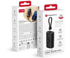 FORCELL F-ENERGY F10K4 maitinimo blokas, suderinamas su Apple Watch PD QC3.0 3A 22,5W 10000 mAh juodos spalvos
