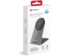 Wireless charger Forcell F-Energy Flip Charge USB C Qi2 15W compatible with MagSafe sidabrinis 0INT