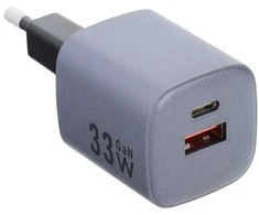 Įkroviklis Forcell F-Energy (1xUSB-C;1xUSB 3A 33W) juodas