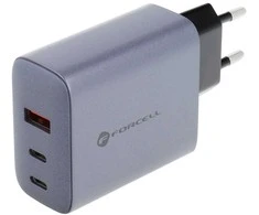 Įkroviklis Forcell F-Energy (2xUSB-C;1xUSB 4A 65W) juodas