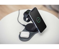 Belaidis įkroviklis Forcell 3in1 (MagSafe) (Phone; Pods; Watch) 15W juodas