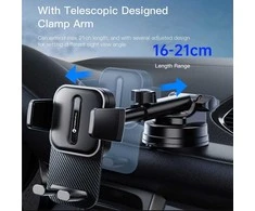 Car phone holder Forcell F-Grip Guardian windshield / dashboard juodas
