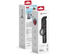 FORCELL F-GRIP MagSelfie S100M asmenukių lazda su bevieliu nuotolinio valdymo pulteliu juodas