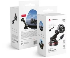 Magnetinis automobilio telefono laikiklis, suderinamas su „Magsafe Forcell F-Grip PrecisionX“ priekiniu stiklu / prietaisų skydeliu / ventiliacijos angomis (juodas)