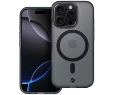 Dėklas Case for iPhone 16 PLUS Forcell F-Protect Levels Dual Layer 4D technology compatible with Magsafe Military Drop-Test smoky juodas