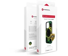 Dėklas Case for iPhone 16 PRO MAX Forcell F-Protect Levels Dual Layer 4D technology compatible with Magsafe Military Drop-Test cyber žalias