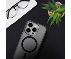 Dėklas FORCELL F-PROTECT lygiai su Dual Layer 4D technologija, Military Drop-Test suderinamas su MagSafe skirtas Samsung Galaxy S25 PLUS cyber pilkas