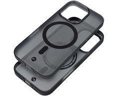 Dėklas FORCELL F-PROTECT lygiai su Dual Layer 4D technologija, Military Drop-Test suderinamas su MagSafe skirtas Samsung Galaxy S25 PLUS cyber pilkas