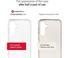 FORCELL F-PROTECT Long Lasting plonas dėklas skirtas Samsung Galaxy A14 4G / A14 5G skaidrus