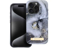 Case for iPhone 15 PRO Forcell F-Protect Mirage compatible with Magsafe marble mist