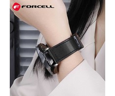 Forcell Magnetinis dirželis „Samsung Galaxy Watch ECCF3 F-Design FS20“ laikrodžiui, 20 mm, juodas, eko oda