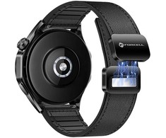 Forcell Magnetinis dirželis „Samsung Galaxy Watch ECCF3 F-Design FS20“ laikrodžiui, 20 mm, juodas, eko oda