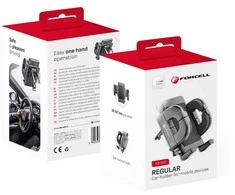 Car phone holder Forcell F-Grip Regular air vent juodas