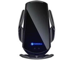 Belaidis automobilinis įkroviklis-laikiklis Forcell (HS1) (15W) su automatiniu užrakinimu
