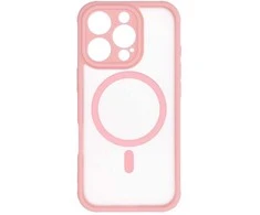 Dėklas Oem Case for iPhone 16 PRO Full Matte Mag Cover compatible with MagSafe light pink