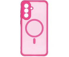 Oem FULL MATTE MAG COVER dėklas suderinamas su MagSafe skirtas Samsung Galaxy S25 Plus rožinės spalvos