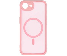 Dėklas Oem Case for iPhone 16e (SE 4 2025) / 17e Full Matte Mag Cover compatible with MagSafe light pink