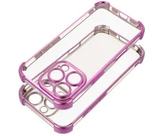 Oem Dėklas ANTISHOCK ELECTRO skirtas Samsung Galaxy S25 rožinės spalvos