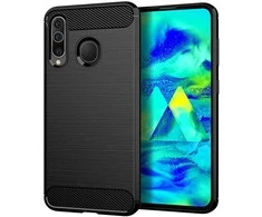 Oem CARBON dėklas skirtas Samsung Galaxy A20S juodos spalvos