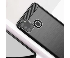 Oem CARBON dėklas skirtas Samsung Galaxy A21S juodos spalvos