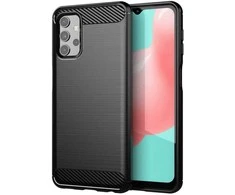 Forcell Oem CARBON dėklas skirtas Samsung Galaxy A32 LTE ( 4G ) juodos spalvos