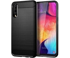 Oem CARBON dėklas skirtas Samsung Galaxy A50 / A50S / A30S juodos spalvos