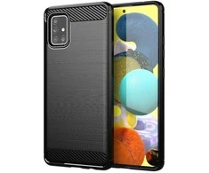 Forcell Oem CARBON dėklas skirtas Samsung Galaxy A51 juodos spalvos
