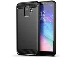 Oem CARBON dėklas skirtas Samsung Galaxy A6 ( A6 2018 ) juodos spalvos