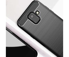 Oem CARBON dėklas skirtas Samsung Galaxy A6 ( A6 2018 ) juodos spalvos
