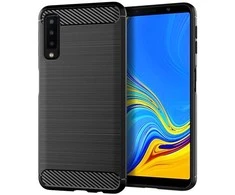 Oem CARBON dėklas skirtas Samsung Galaxy A7 2018 ( A750 ) juodos spalvos