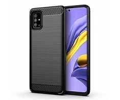 Forcell Oem CARBON dėklas skirtas Samsung Galaxy A71 5G juodos spalvos