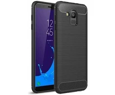 Oem CARBON dėklas skirtas Samsung Galaxy J6 2018 juodos spalvos