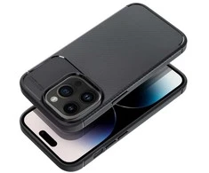 Dėklas Forcell Oem Case for iPhone 16 Carbon Premium juodas
