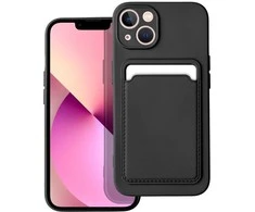 Dėklas Forcell CARD case for IPHONE 13 juodas