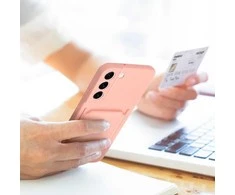Oem Dėklas CARD skirtas Samsung Galaxy A35 5G rožinės spalvos