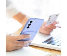 Oem CARD Dėklas skirtas Samsung Galaxy A35 5G violetinės spalvos