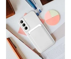 Oem Dėklas CARD skirtas Samsung Galaxy S24 baltos spalvos