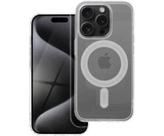 Dėklas Oem Case for iPhone 15 PRO Clear Mag Cover (STR) compatible with MagSafe transparent