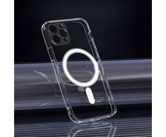 Oem „Samsung S24 Clear Mag Cover“ (MID) dėklas, suderinamas su skaidriu „MagSafe“