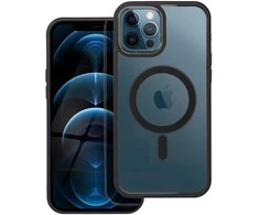 Dėklas Oem Case for iPhone 12 PRO MAX Color Edge Mag Cover compatible with MagSafe juodas