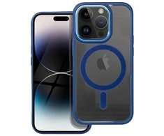 Dėklas Oem Case for iPhone 14 PRO Color Edge Mag Cover compatible with MagSafe mėlynas