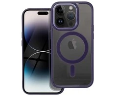 OEM dėklas, skirtas iPhone 14 PRO, spalvotas „Edge Mag Cover“, suderinamas su „MagSafe“ violetinė
