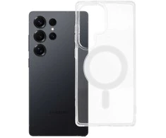 Oem CLEAR MAG COVER dėklas suderinamas su MagSafe skirtas Samsung Galaxy S25 Ultra skaidrus